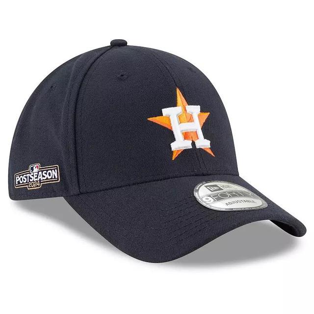 Mens New Era Houston Astros 2024 MLB Postseason Side Patch 9FORTY Adjustable Hat, Blue Product Image