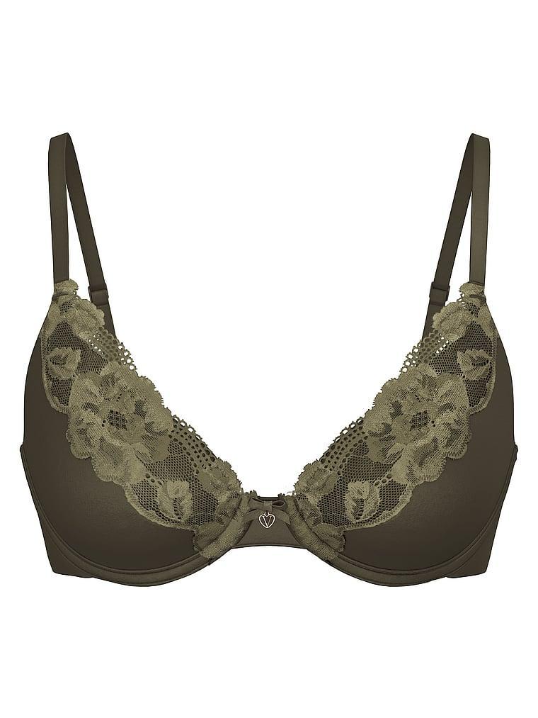 Perfect Shape Lace-Trim Push-Up Bra Product Image