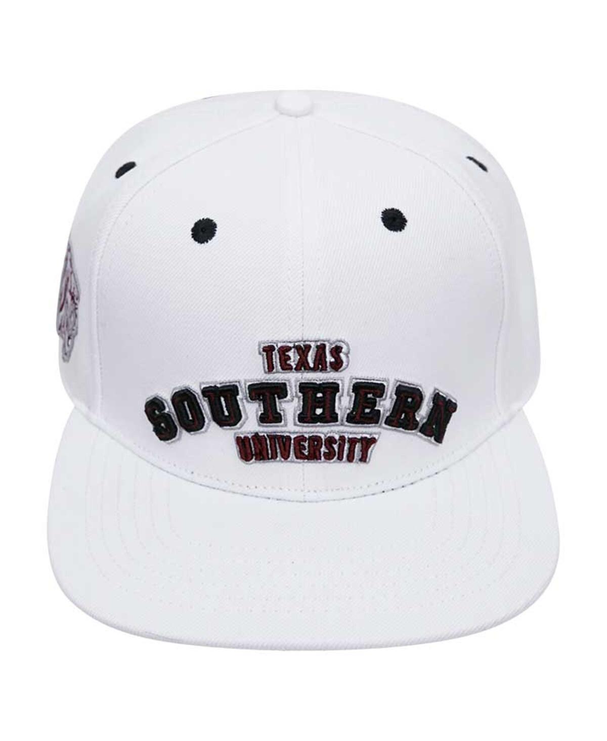 Mens Pro Standard White Texas Southern Tigers Evergreen Wool Snapback Hat Product Image