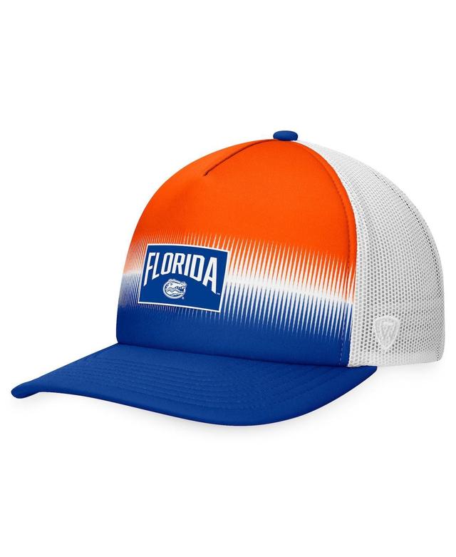 Mens Top of the World Royal/Orange Florida Gators Daybreak Foam Trucker Adjustable Hat Product Image