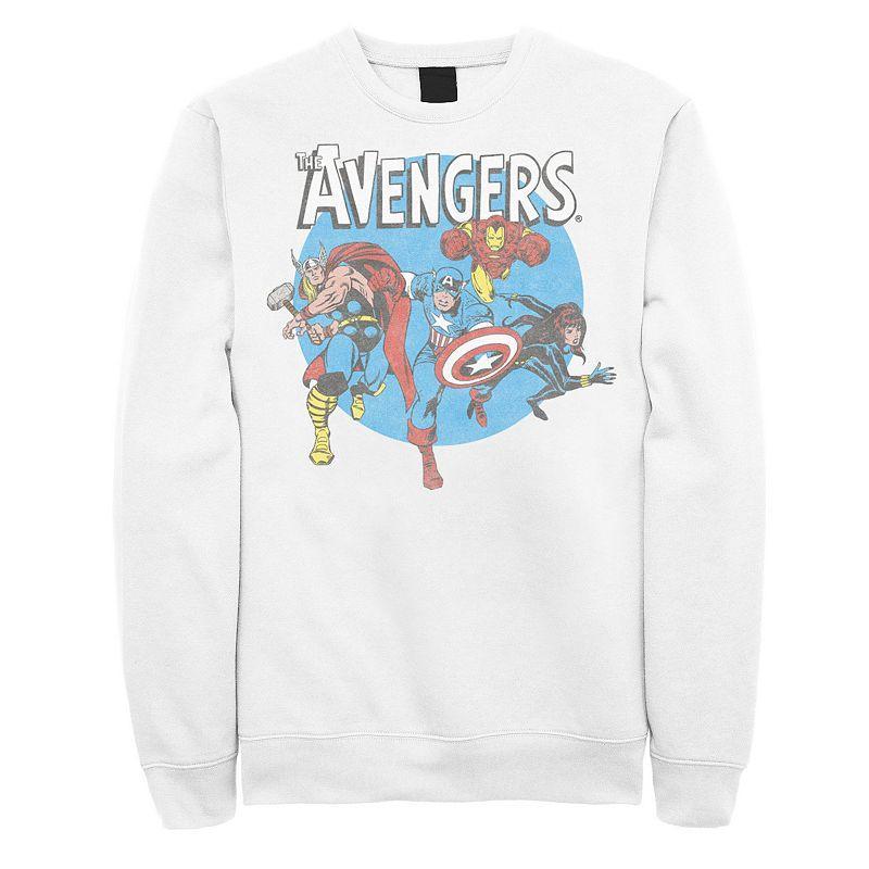 Mens Marvel Avengers Sweatshirt White Product Image