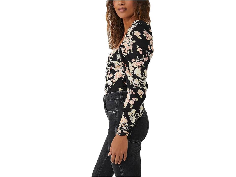 Free People Hilary Printed Top Combo) Women's Blouse Product Image