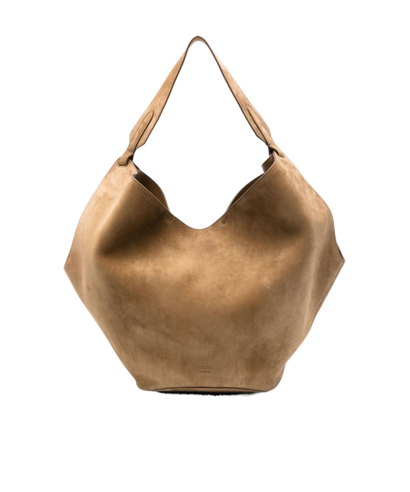 KHAITE Medium Lotus Tote Bag In Brown Product Image