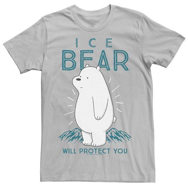 Mens Cartoon Network We Bare Bears Ice Bear Will Protect You Tee Product Image