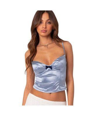 Womens Salem satin cupped corset top Product Image