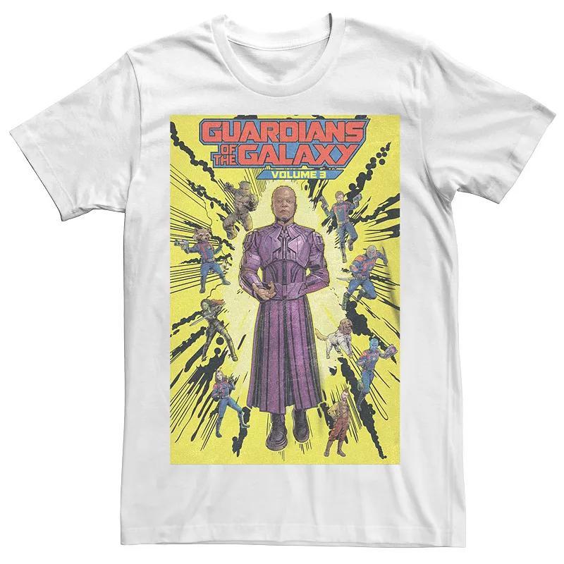 Big & Tall Marvel Guardians Of The Galaxy Vol. 3 Comic-book Style Cover Graphic Tee, Mens Product Image