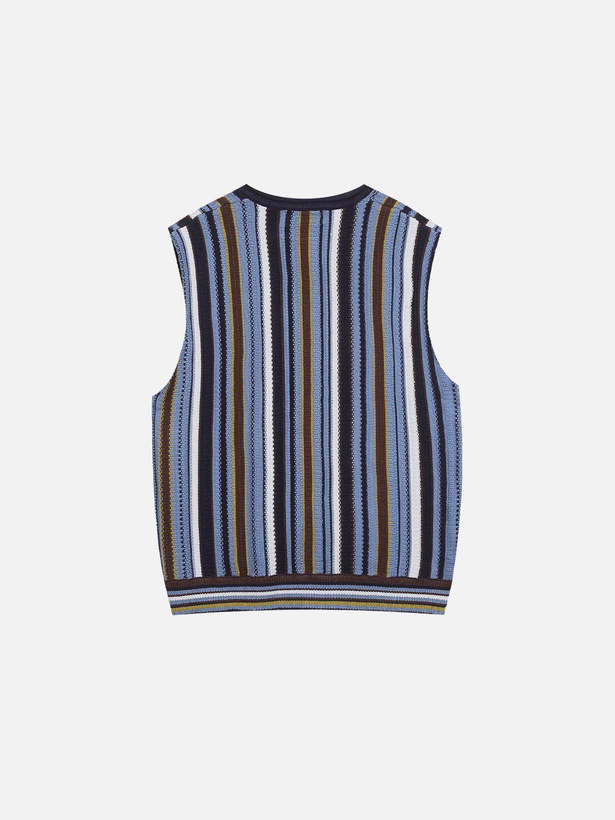 Aelfric Eden Vertical Stripe Sweater Vest Product Image