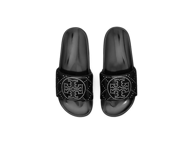 Tory Burch Double T Pool Slide (Nero/Nero) Women's Shoes Product Image