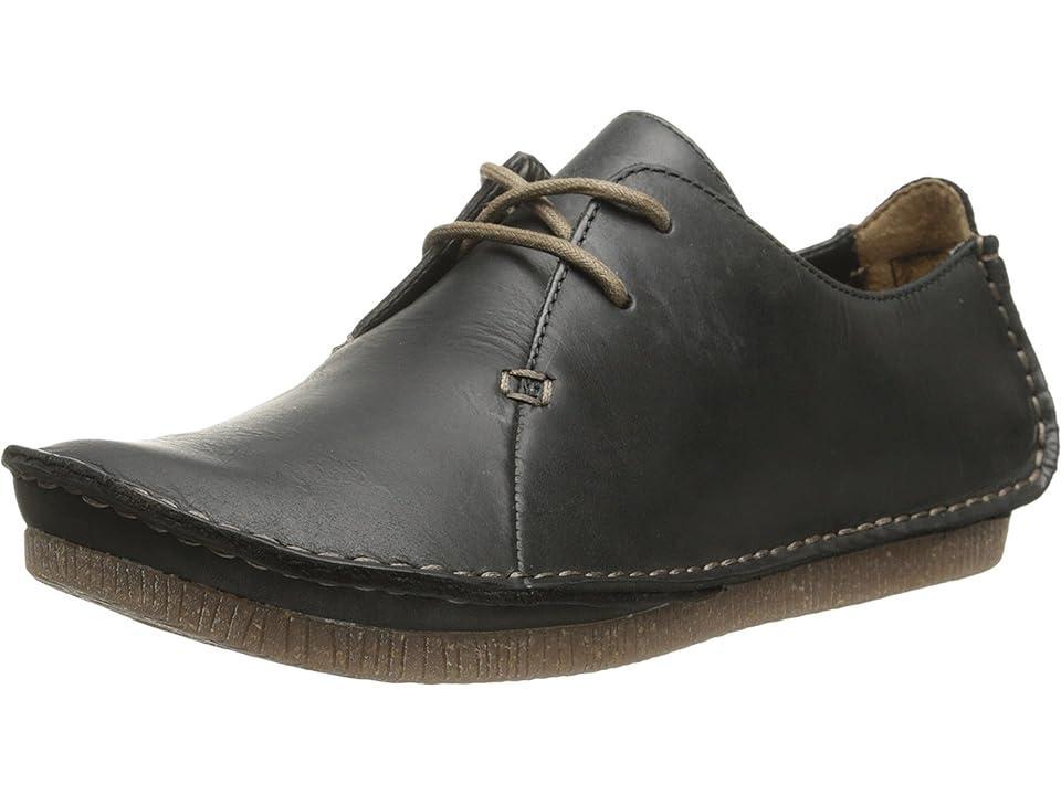 Clarks Janey Mae Leather) Women's Shoes Product Image