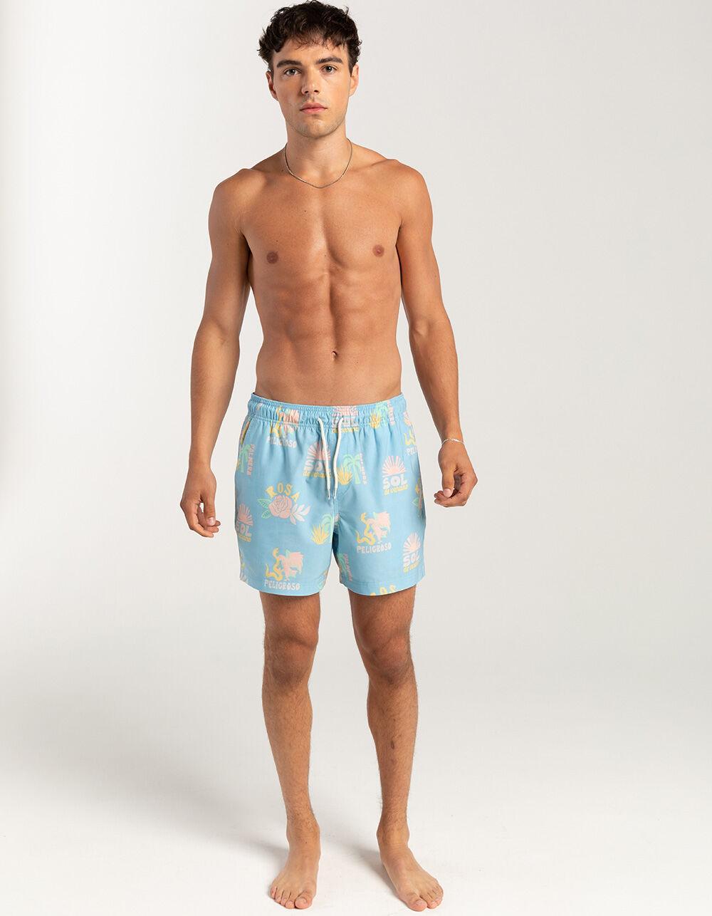 RSQ Mens Baja 5" Swim Shorts Product Image