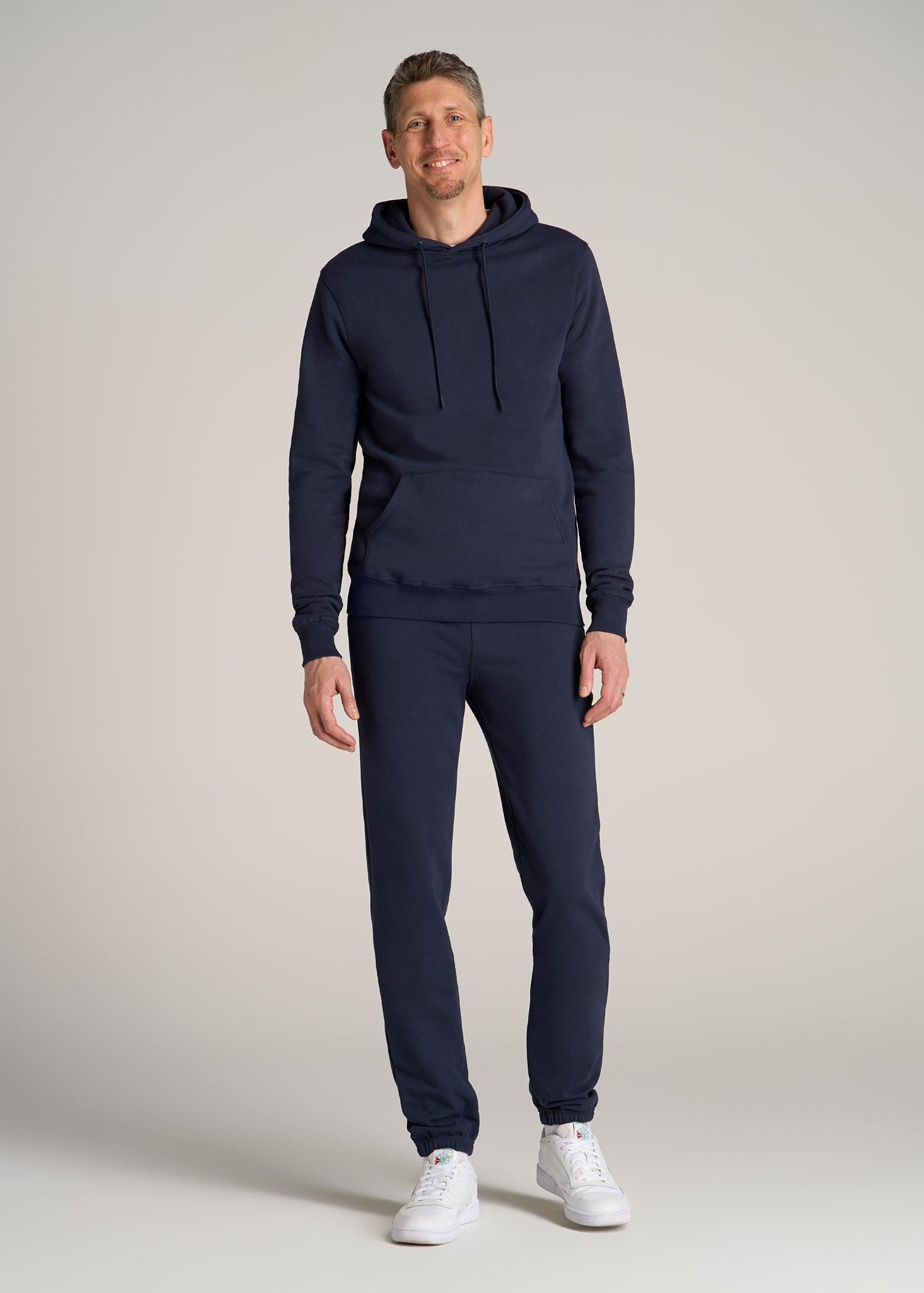 Wearever French Terry Sweatpants for Tall Men in Navy Male Product Image