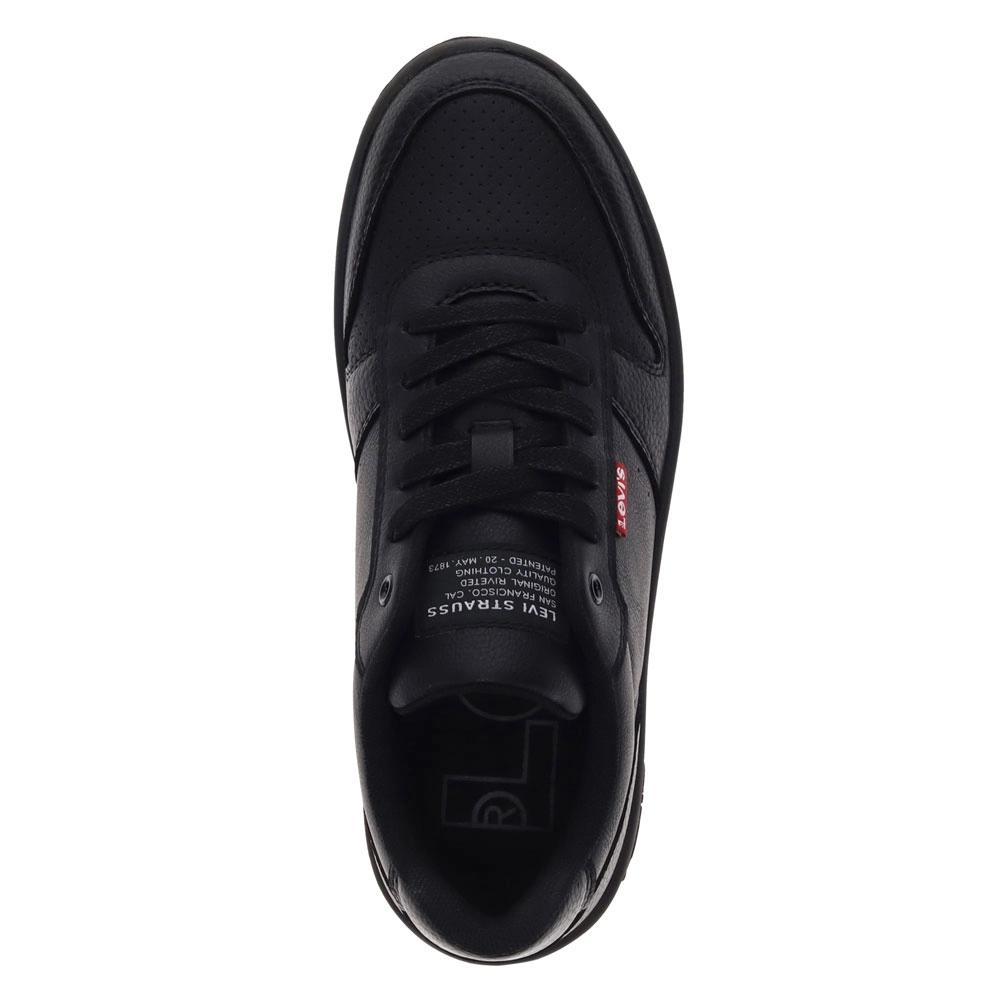 Levi's Womens Drive Lo Synthetic Leather Casual Lace Up Sneaker Shoe, Black Mono, Size 6.5 Product Image