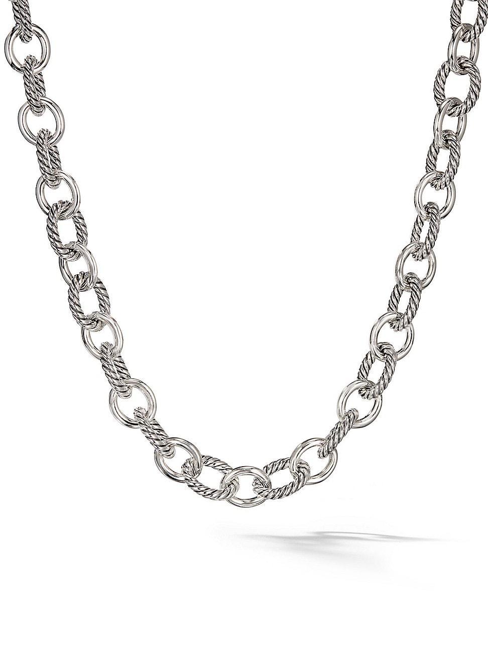 Womens Oval Link Chain Necklace Product Image