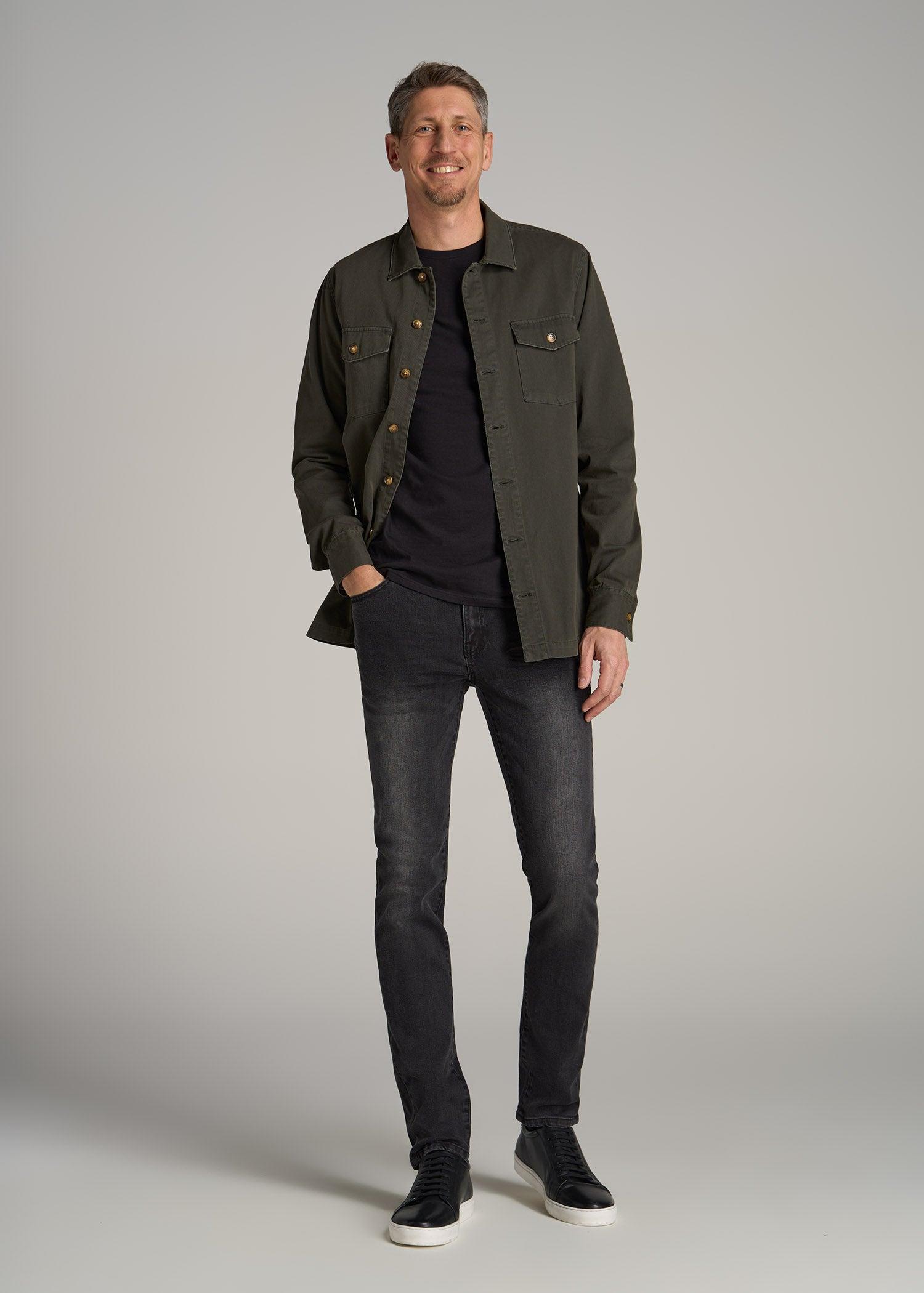 Dylan SLIM-FIT Jeans for Tall Men in Dark Smoke Male Product Image