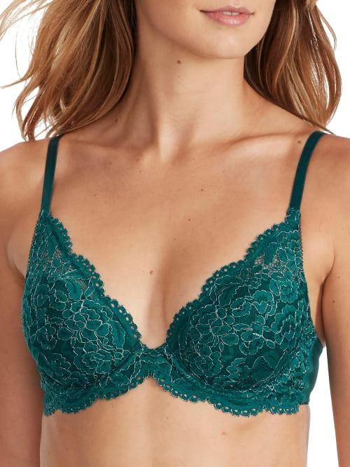 b. temptD by Wacoal Ciao Bella Plunge Neck Lace T-Shirt Bra Product Image