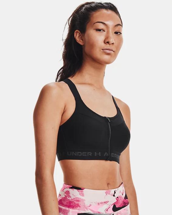 Womens Armour High Crossback Zip Sports Bra Product Image