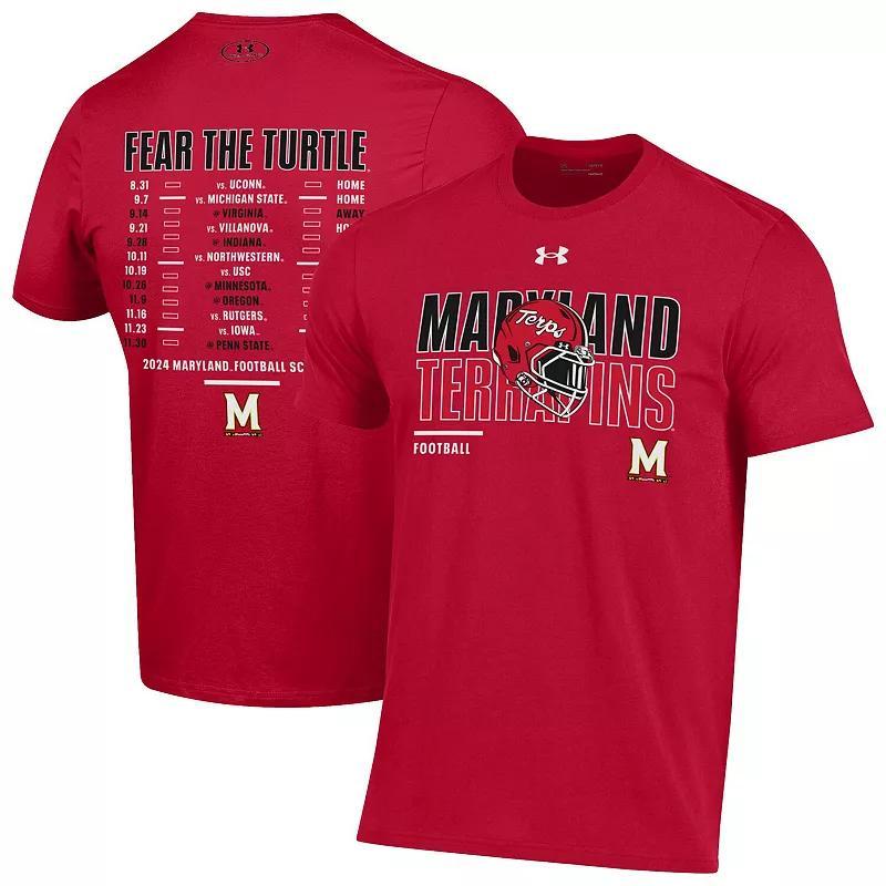 Mens Under Armour Maryland Terrapins 2024 Football Schedule Performance T-Shirt Product Image