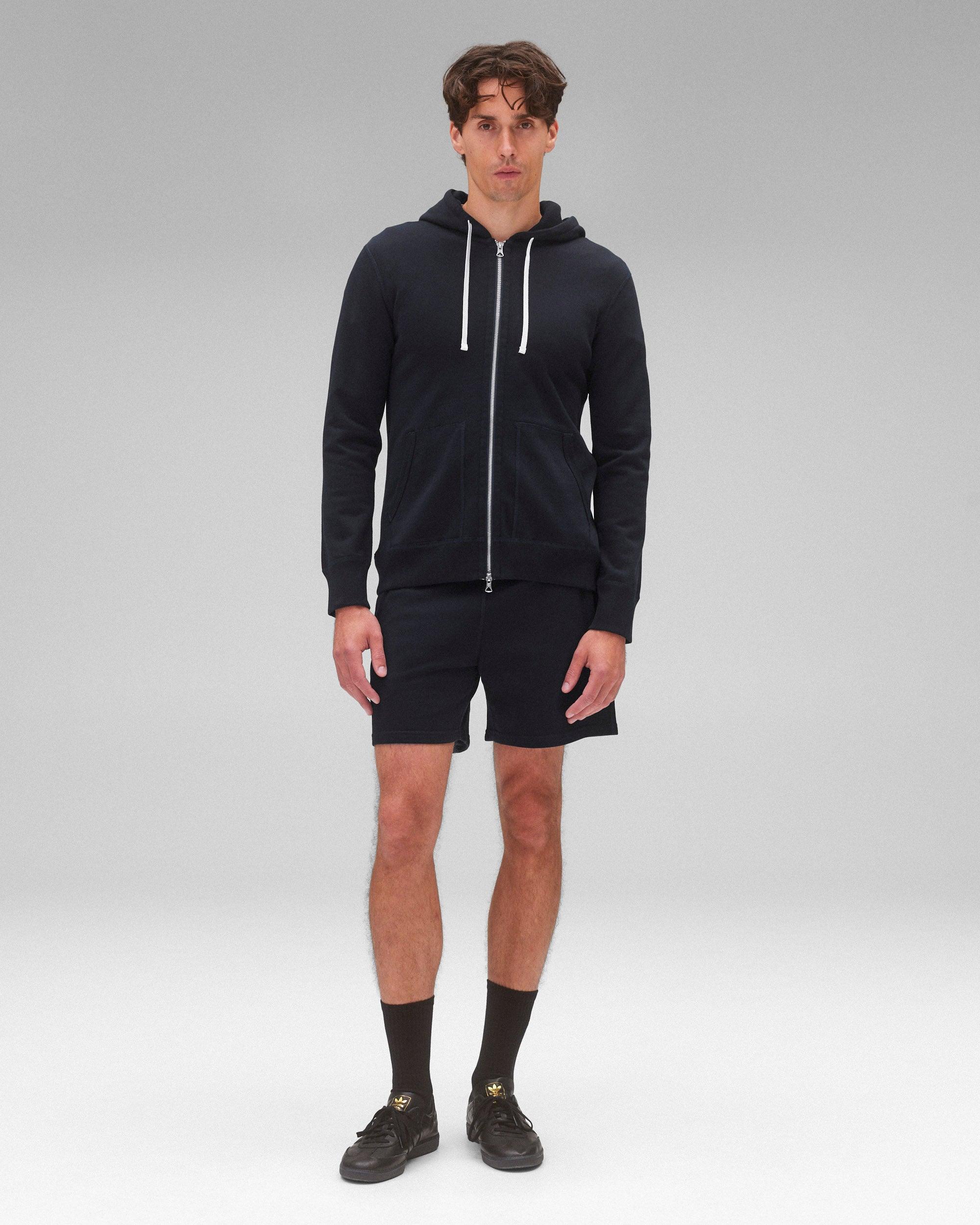 Midweight Terry Slim Zip Hoodie Male Product Image