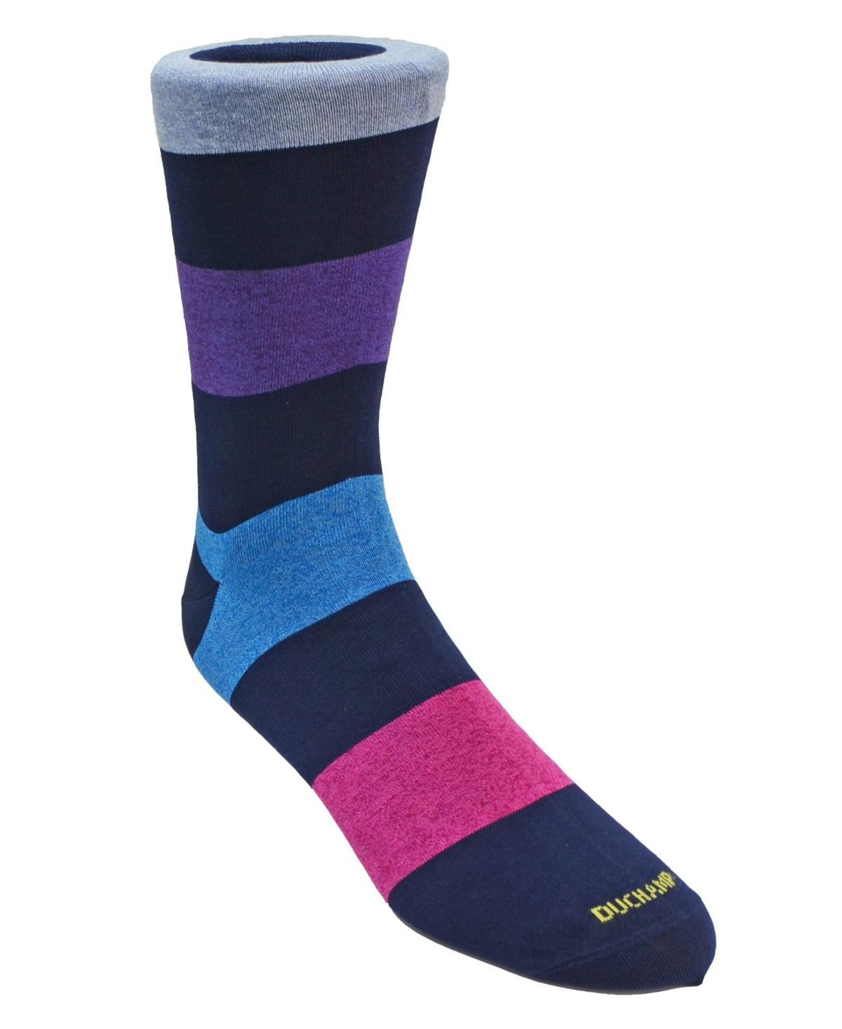 Duchamp London Mens Large Stripe Dress Sock Product Image