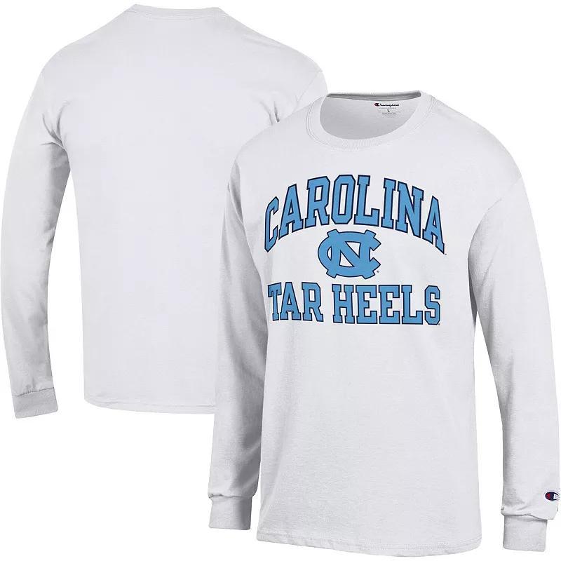 Mens Champion White North Carolina Tar Heels High Motor Long Sleeve T-shirt Product Image