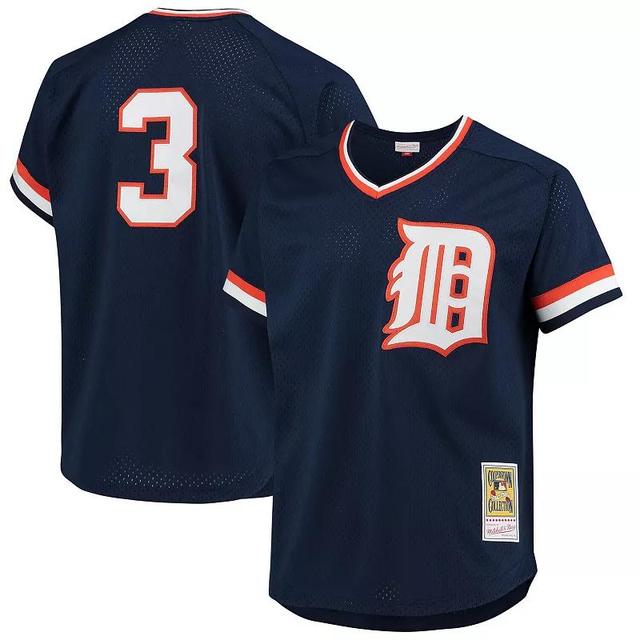 Men s Mitchell & Ness Alan Trammell Detroit Tigers 1984 Authentic Cooperstown Collection Mesh Batting Practice Jersey, Mens Blue Product Image