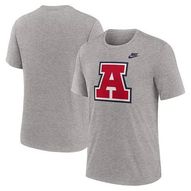 Nike Mens Heather Gray Arizona Wildcats Blitz Evergreen Legacy Primary Tri-Blend T-Shirt Product Image