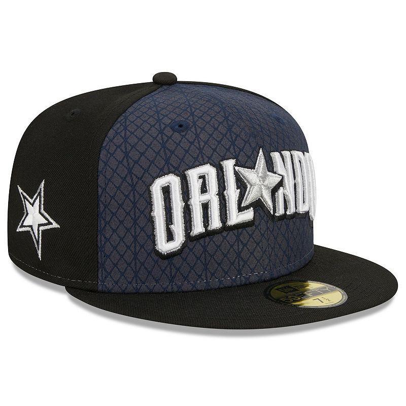 Mens New Era Navy/Black Orlando Magic 2023/24 City Edition 59FIFTY Fitted Hat Mag Blue Product Image