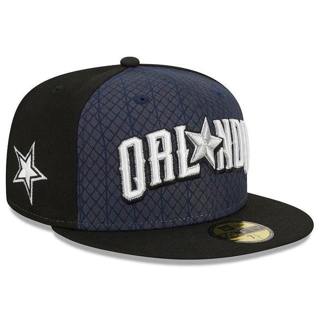 Mens New Era Navy/Black Orlando Magic 2023/24 City Edition 59FIFTY Fitted Hat Mag Blue Product Image