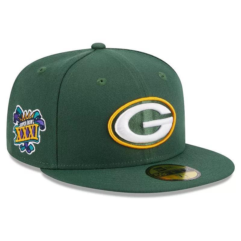 Mens New Era Bay Packers Main Patch 59FIFTY Fitted Hat Product Image