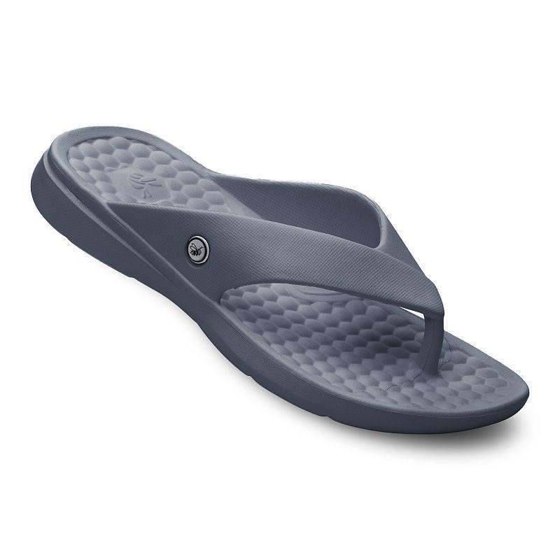 Joybees Casual Womens Flip Flop Sandals Grey Product Image