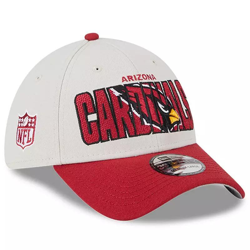 Mens New Era Stone/Cardinal Arizona Cardinals 2023 NFL Draft 39THIRTY Flex Hat Product Image