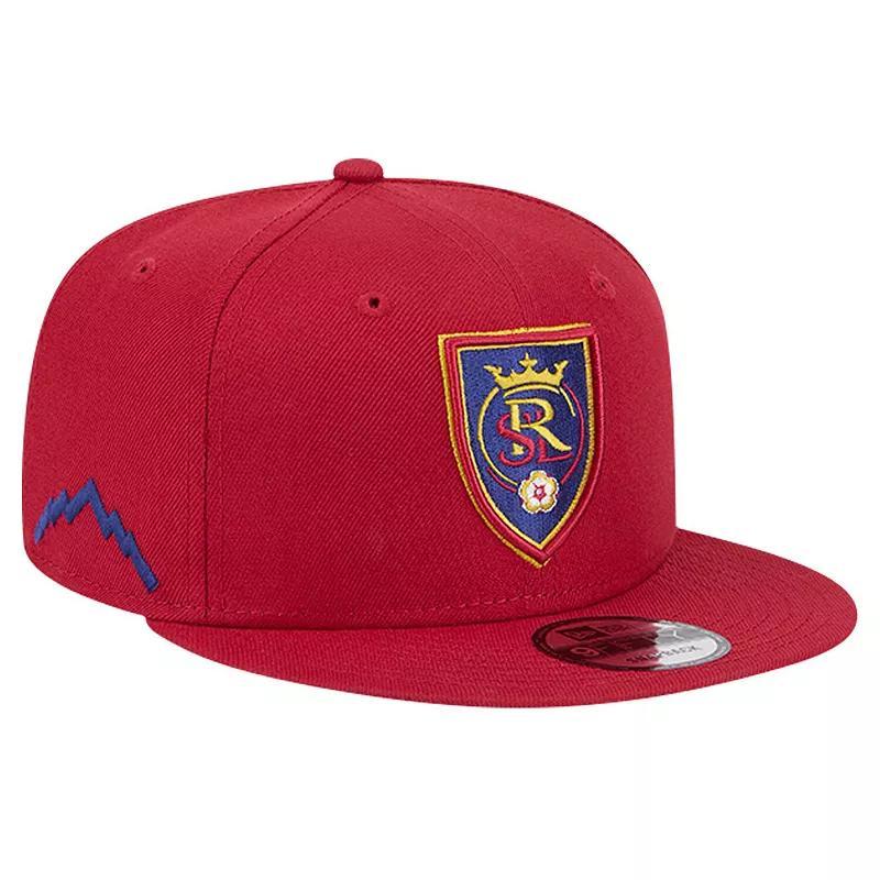 Mens New Era Red Real Salt Lake 2024 Jersey Hook 9FIFTY Snapback Hat Product Image