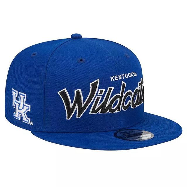 Mens New Era Royal Kentucky Wildcats Team Script 9FIFTY Snapback Hat Product Image