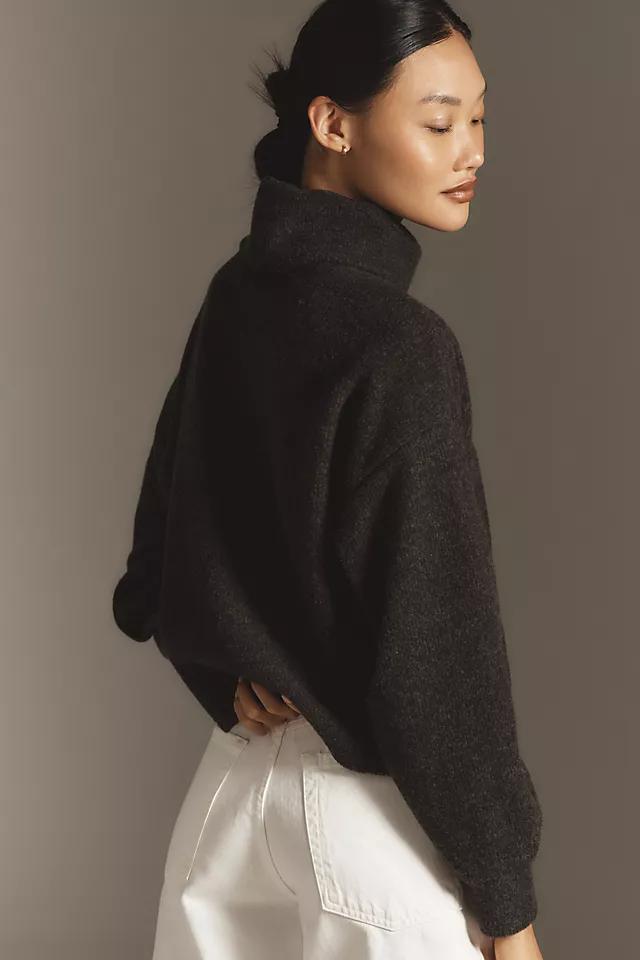 Sanctuary Everyday Rib Turtleneck Sweatshirt Product Image