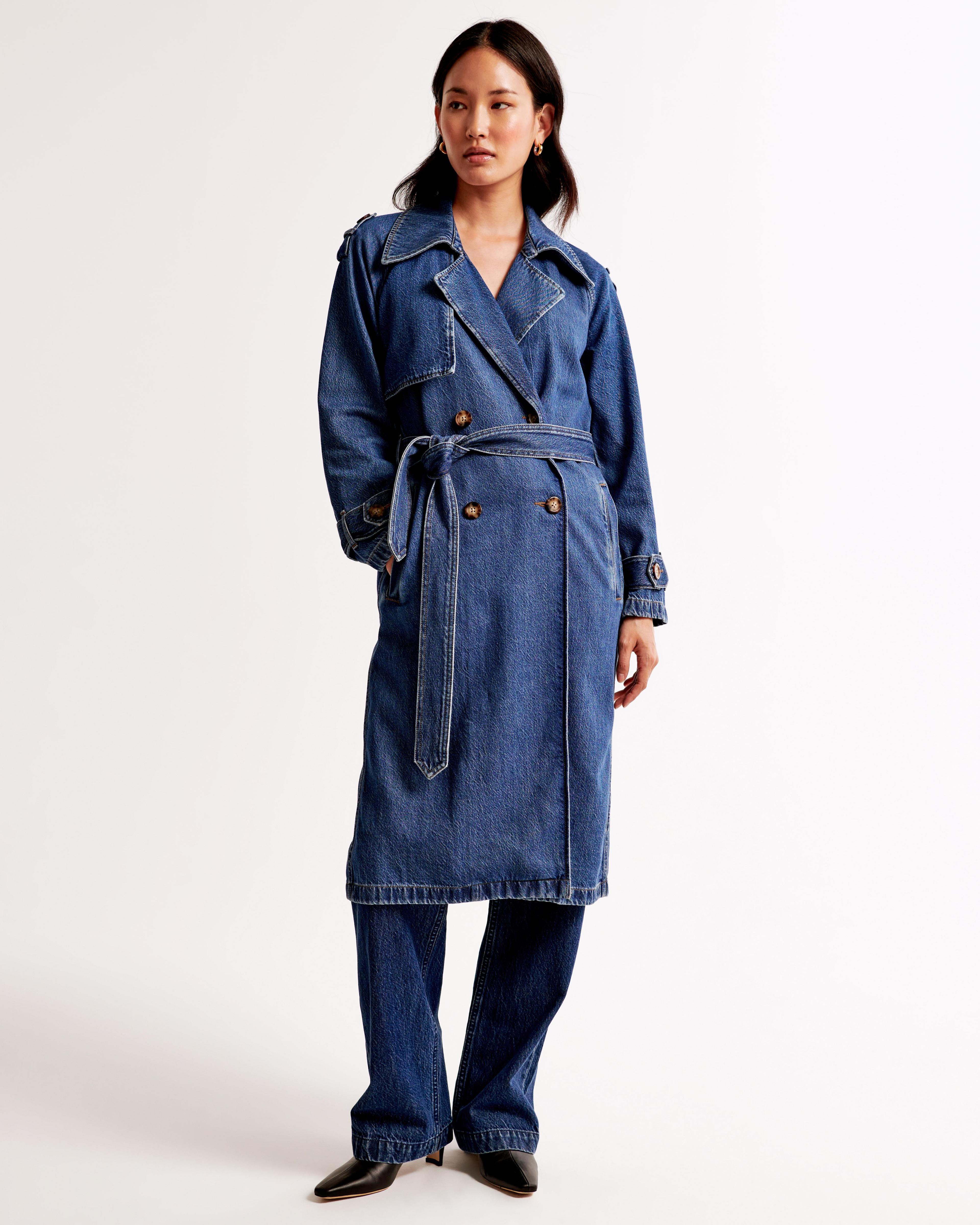 Denim Trench Coat Product Image