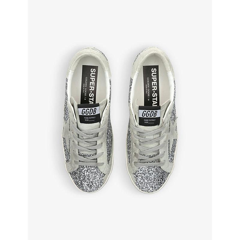 Silver-tone Super-star Glitter Sneakers Product Image