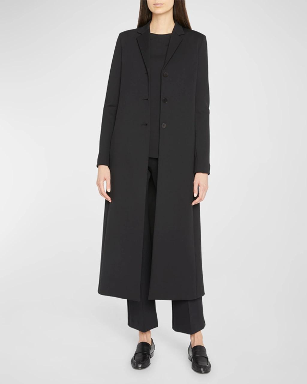 THE ROW Sallik Long Paneled Coat In Black Product Image