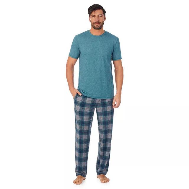 Mens Cuddl Duds Pajama Tee & Pajama Pants Set Product Image