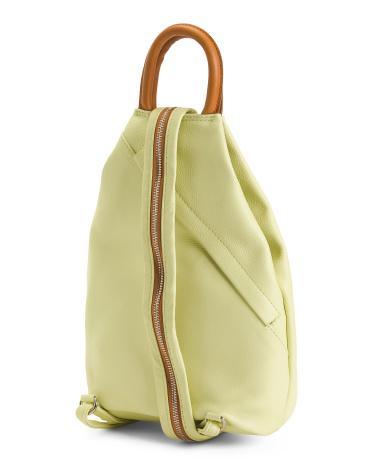 Leather Convertible Twist Backpack for Women Product Image