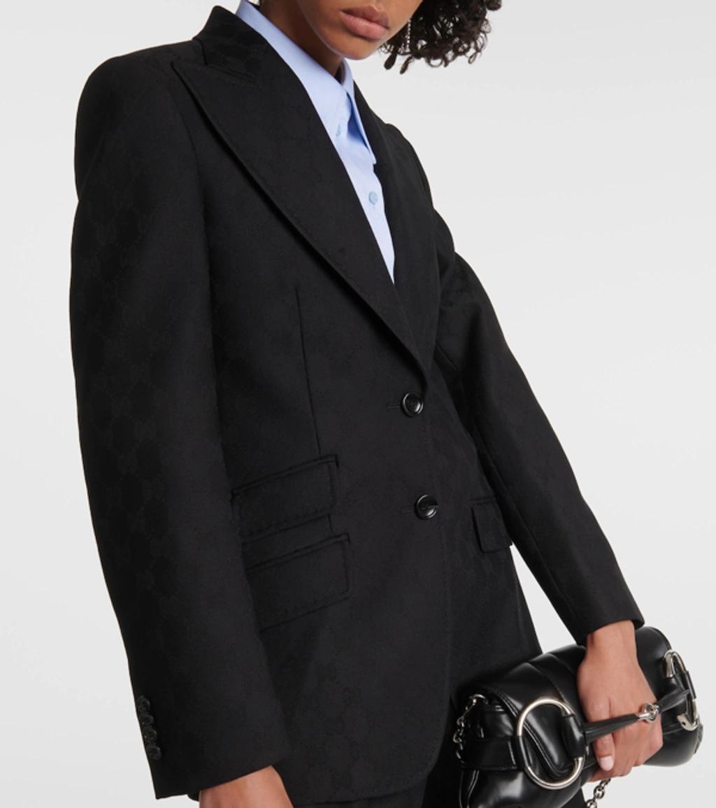 Women Single-breasted Blazer In Black Product Image