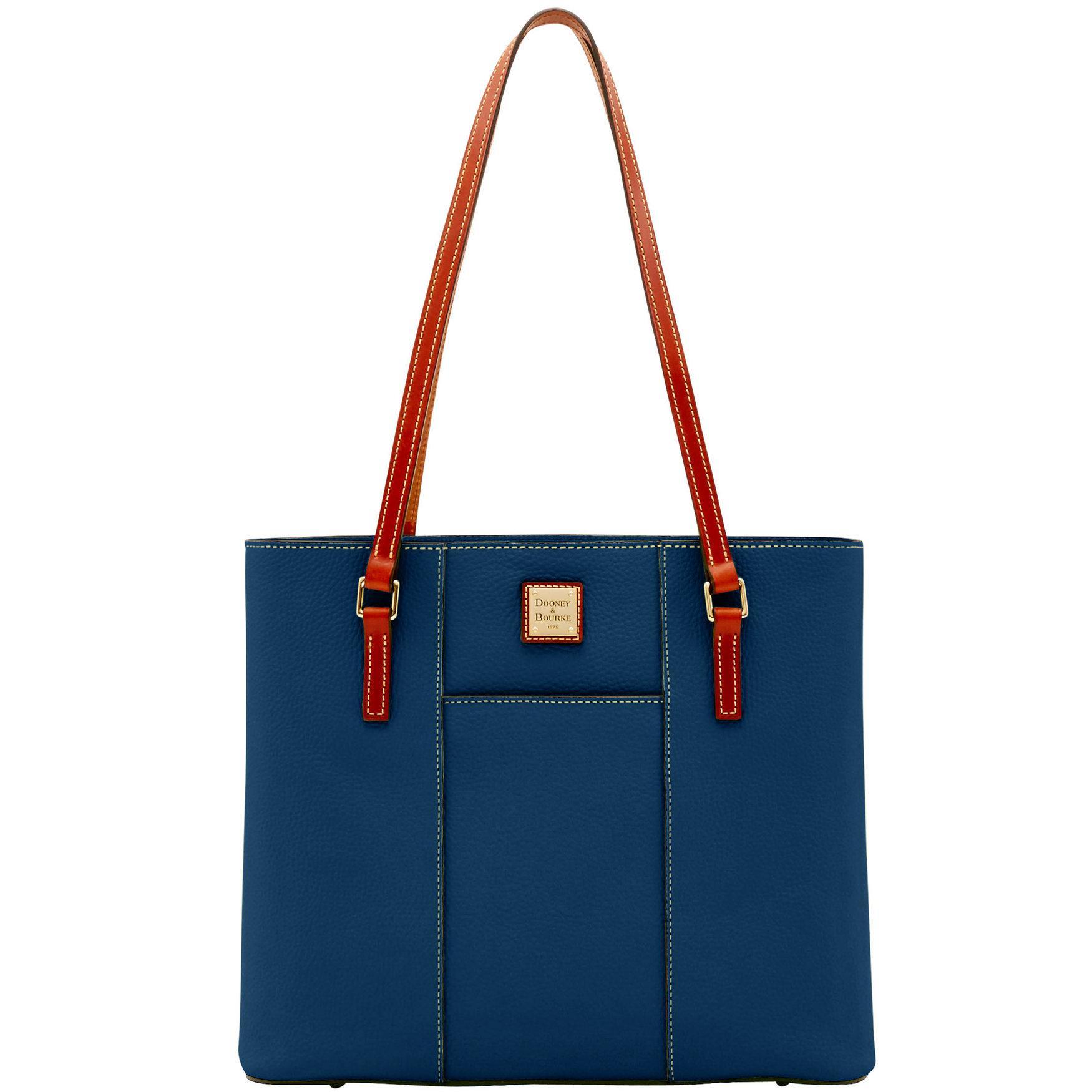 Dooney & Bourke Womens Pebble Grain Lexington Leather Bag in Midnight Blue Product Image