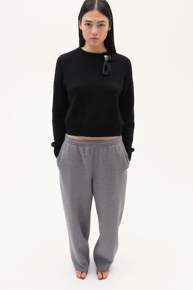 Short Fine-Knit Sweater Product Image