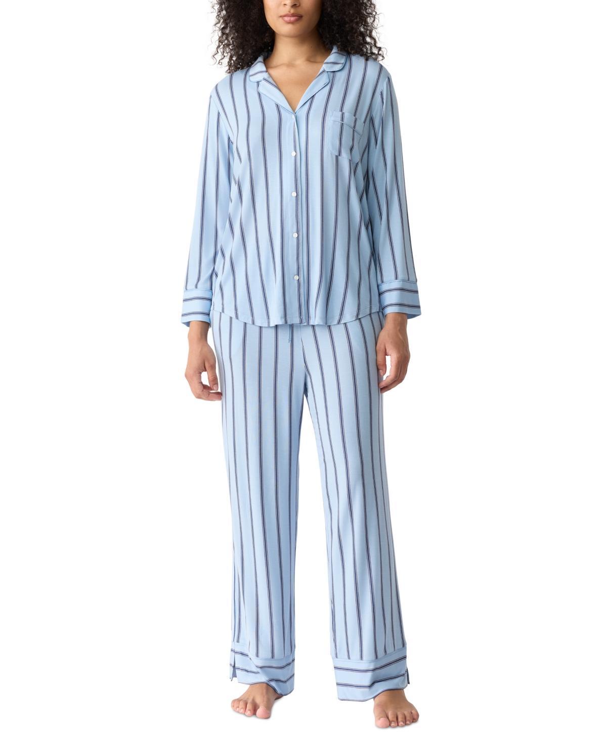 Gap GapBody Womens 2-Pc. Notch Collar Pajama Set Product Image