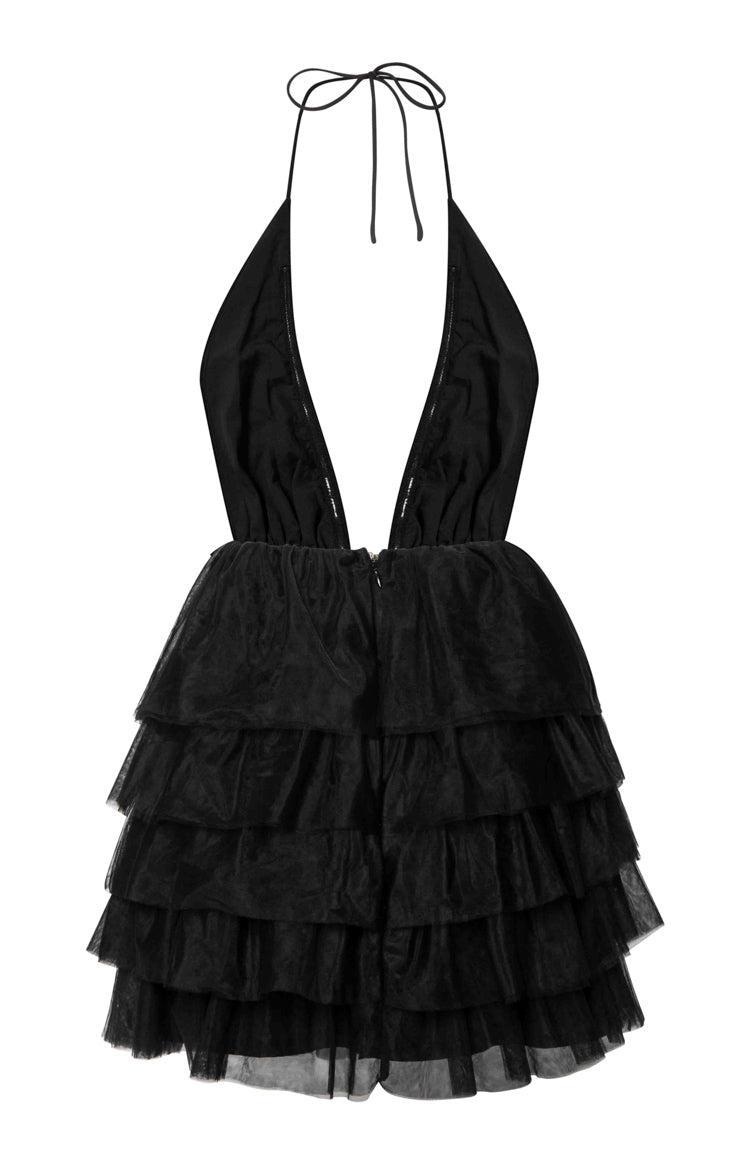 Party Favour Black Mini Dress Product Image