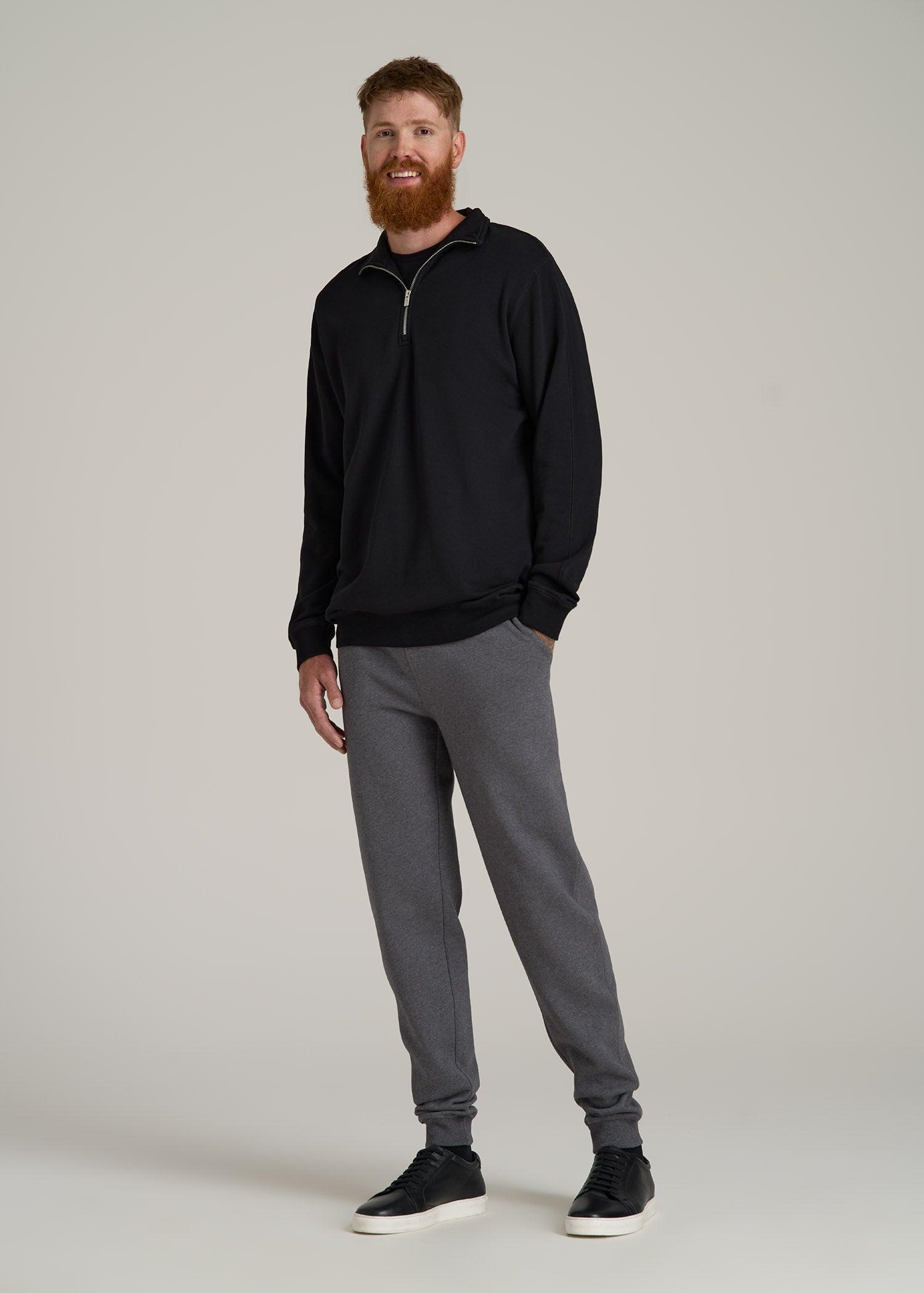 Wearever 2.0 Fleece Joggers for Tall Men in Charcoal Mix Male Product Image