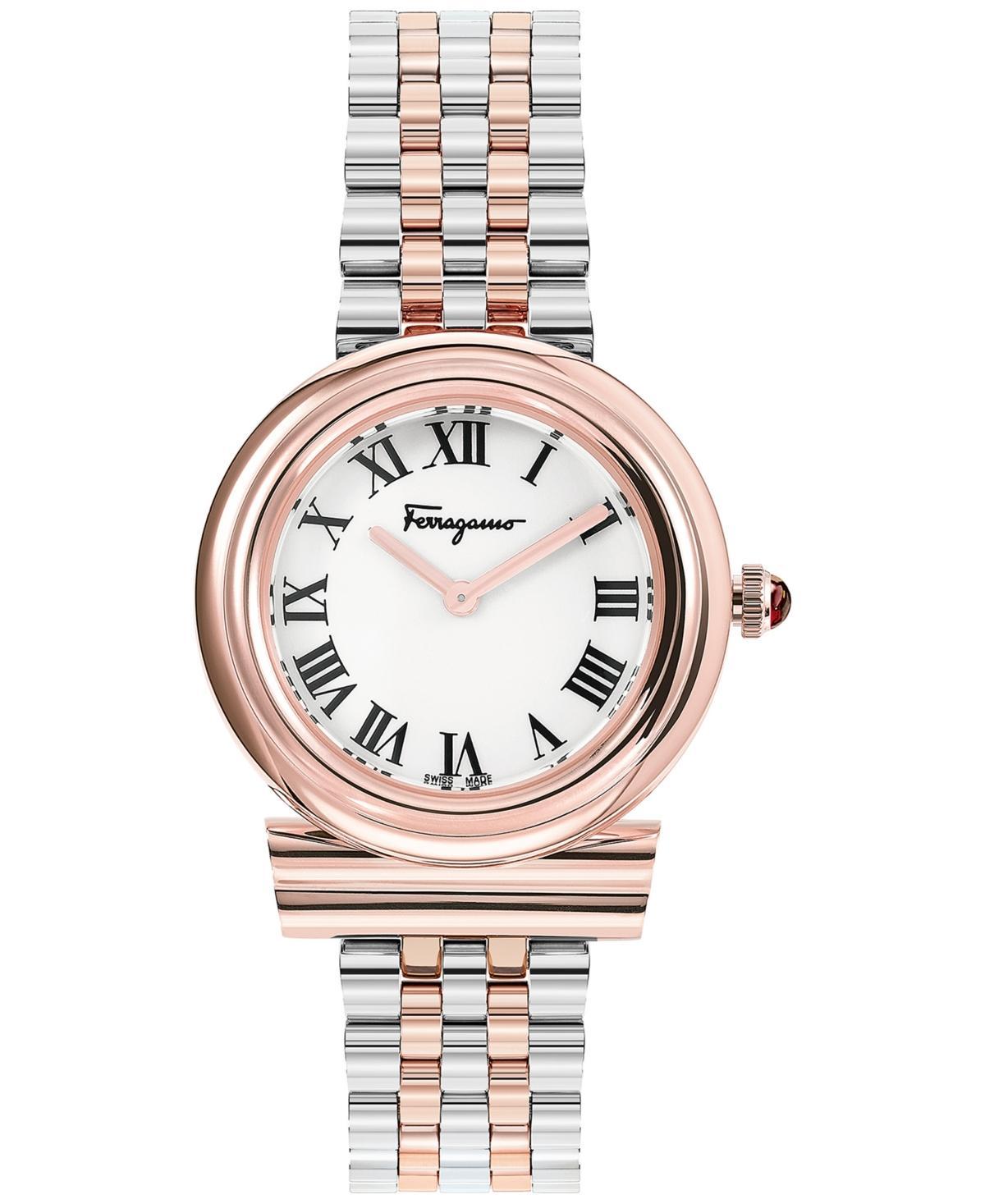 Gancini Watch with Bracelet Strap, Rose Gold/Stainless Steel Product Image