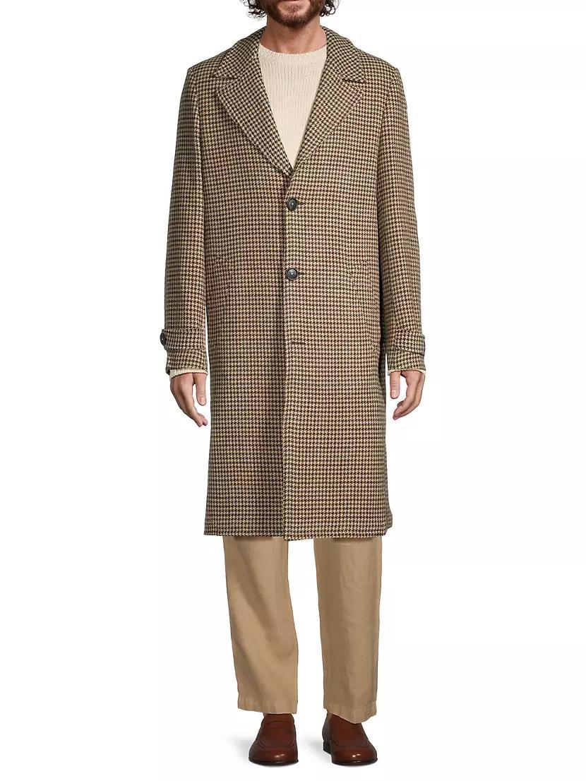 Rain2 Houndstooth Wool Coat Product Image