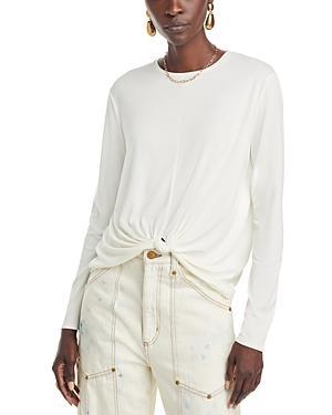 Womens Jenna Knotted Long-Sleeve Top Product Image