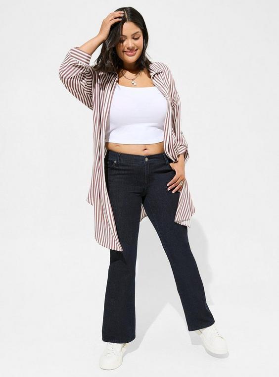 Luxe Slim Bootcut Super Stretch Mid Rise Jeans Product Image