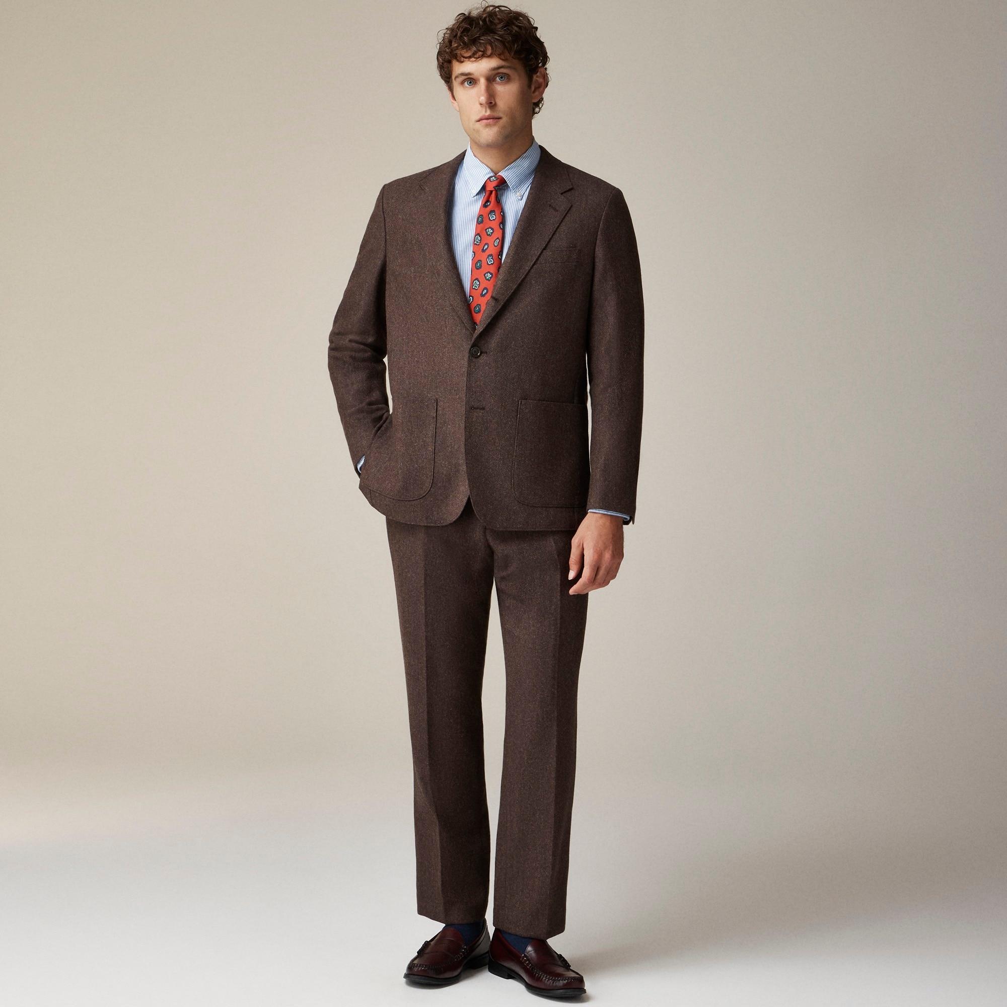 Kenmare Relaxed-fit suit jacket in English cotton-wool blend Product Image